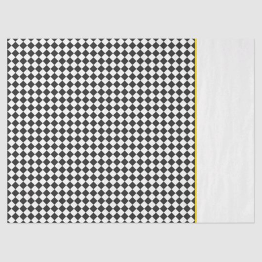 cadeautje voor zwart witdambord tissuepapier (Voorkant)