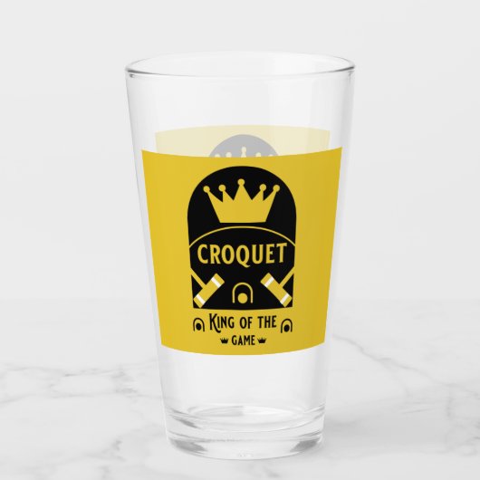 cadeautjes voor beste grappige croquet gamer glas (Voorkant)