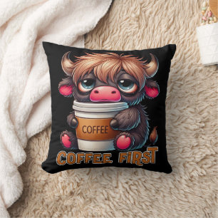 Cadeautjes voor koffieliefhebbers met 'Koffie eers Kussen
