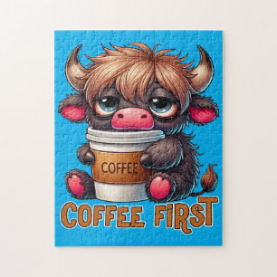 Cadeautjes voor koffieliefhebbers met koffie eerst legpuzzel