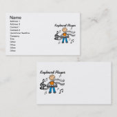 Cadeautjes voor mannelijke toetsenbordtoetsenbords visitekaartje (Voorkant / Achterkant)