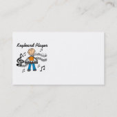 Cadeautjes voor mannelijke toetsenbordtoetsenbords visitekaartje (Achterkant)