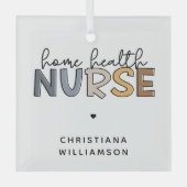 Cadeautjes voor thuiszorg glas ornament (Voorkant)