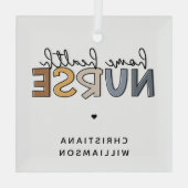 Cadeautjes voor thuiszorg glas ornament (Achterkant)