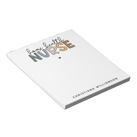 Cadeautjes voor thuiszorg notitieblok (Schuin)