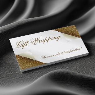 Cadeauverpakking Boutique Souvenir Shop Gold Glitt Visitekaartje