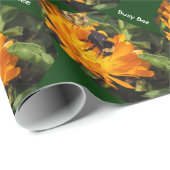 Cadeauverpakking - Calendula en Bijen Cadeaupapier (Rol Hoek)