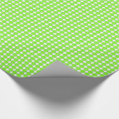 Cadeauverpakking - Groene stippen Cadeaupapier (Hoek)