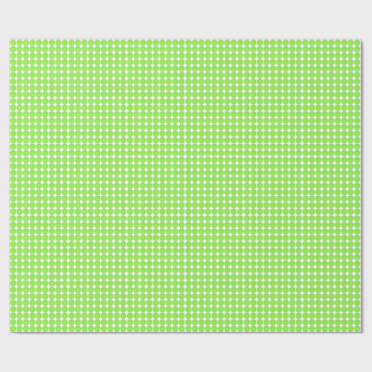 Cadeauverpakking - Groene stippen Cadeaupapier (Vlak)