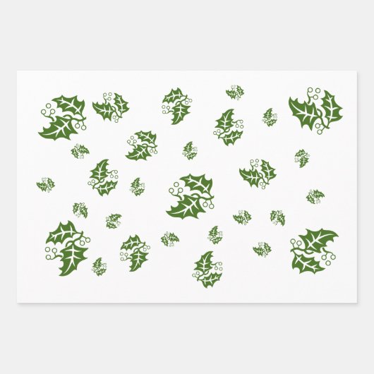 Cadeauverpakking - Hollebladeren Inpakpapier Vel (Voorkant 3)