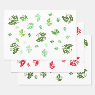 Cadeauverpakking - Hollebladeren Inpakpapier Vel