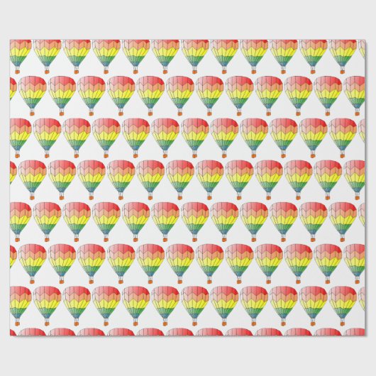 Cadeauverpakking - Luchtballonnen Cadeaupapier (Vlak)