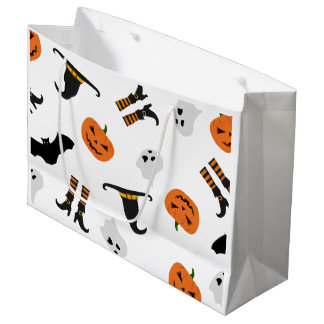Cadeauverpakking met Halloween Patroon Groot Cadeauzakje