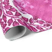 Cadeauverpakking Papier Roll Roze Wit Bloemen Quil (Rol Hoek)
