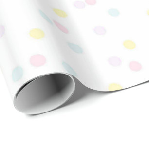 Cadeauverpakkings papier voor babyfeestje met conf