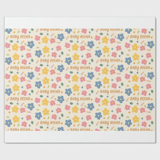 Cadeauverpakkings papier voor babyshower