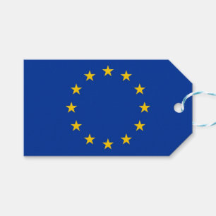 Cadeauvlag met Label van de Europese Unie Cadeaulabel