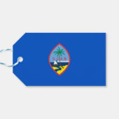 Cadeauvlag met Label van Guam, Verenigde Staten Cadeaulabel (Achterkant Horizontaal)