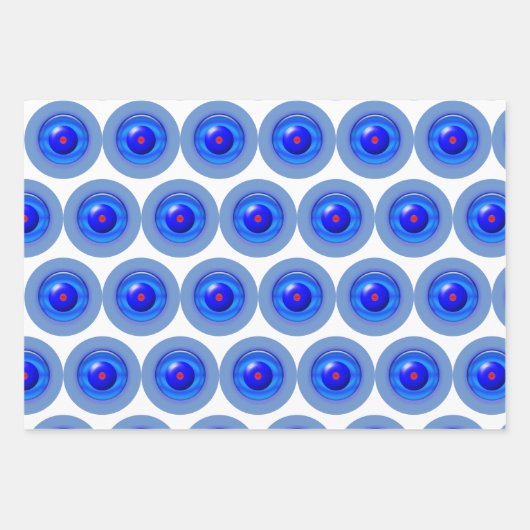 Cadeauwikkelset - Concentrische cirkels in patrone Inpakpapier Vel (Voorkant)