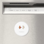 Cadeaux aimants mignons, Fou de toi, drôle, noix (In Situ (Lave-vaisselle))