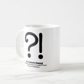 Cadeaux anglais drôles de tasse de grammaire (Devant gauche)