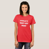 Cadeaux blancs de T-shirts des textes Mimi du (Devant entier)