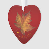 Cadeaux canadiens personnalisés de souvenirs d'orn (devant)