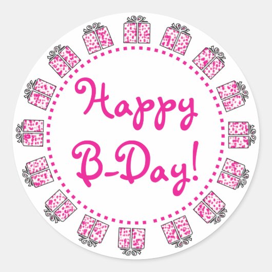 Cadeaux d'anniversaire Étiquettes (Devant)