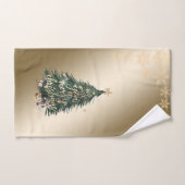 Cadeaux d'arbre de Noël Pin Étoiles Flocons de nei (Serviette à main)