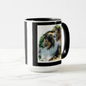 Cadeaux d'art de Collie Rough Mugs (Devant droit)