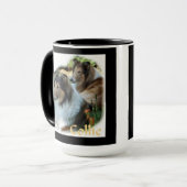 Cadeaux d'art de Collie Rough Mugs (Devant gauche)