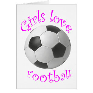 Cadeaux d'art du football d'amour de filles