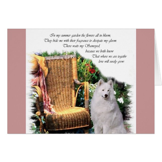 Cadeaux d'art Samoyé (Devant horizontal)