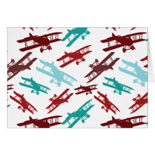 Cadeaux d'avion Motif vintage Biplane