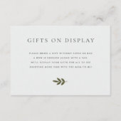 Cadeaux de Baby shower Woodland sur carte d'affich (Devant)