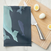 Cadeaux de baleine de serviettes de plat de (Quart Plié)