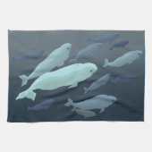 Cadeaux de baleine de serviettes de plat de (Horizontal)