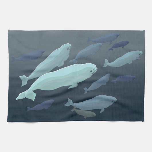 Cadeaux de baleine de serviettes de plat de (Horizontal)