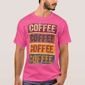 Cadeaux de café drôles T-shirt rétro amateur de ca