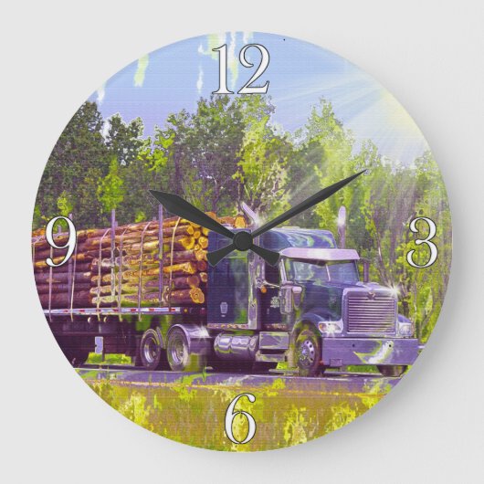 Cadeaux de camion Logement Horloge murale de camio (Recto)