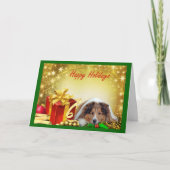 Cadeaux de carte de Noël de Sheltie (Devant)