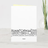 Cadeaux de carte de voeux de confirmation de (Dos)