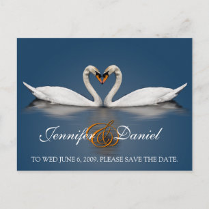 Cadeaux de cartes postales Aimer Swans