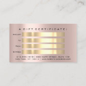 Cadeaux de certificat clous maquillage Eyelash Ros (Dos)