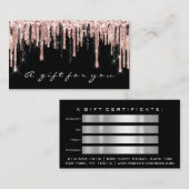 Cadeaux de certificat clous maquillage Rose Eyelas (Devant / Derrière)