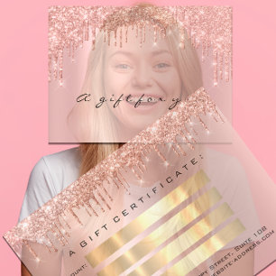 Cadeaux de certificat de maquillage Eyelash Rose D