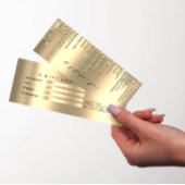 Cadeaux de certificat Faux Gold maquillage Petit