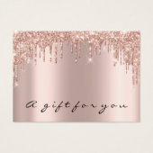 Cadeaux de certificat Lashes Gold Rose maquillage (Devant)