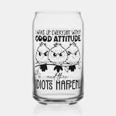 Cadeaux de citation d'oiseau drôle Idiots Happen (Recto)