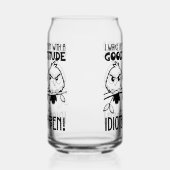 Cadeaux de citation d'oiseau drôle Idiots Happen (Gauche)